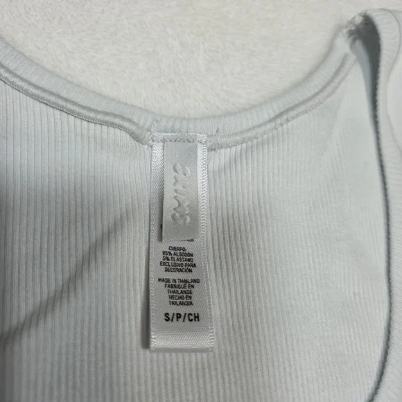 SKIMS Light Blue Cotton Ribbed Tank Size Small - Picture 2 of 8